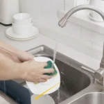 2 PCS Sink Foldable Flaps Kitchen Suction Cup Splash-Proof Flaps - Image 4