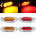 12-24V 2000-4000K 16 LEDs Electroplating Side Lights Side Tail Lights Cargo Truck Modification Light - Image 5