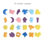 54 In 1 Painting Tool Brush Painting Clothes Sponge Brush Set For Children - Image 3