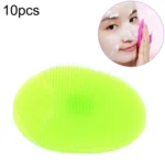 10pcs Cleaning Pad Wash Face Facial Exfoliating Brush SPA Skin Scrub Cleanser Tool