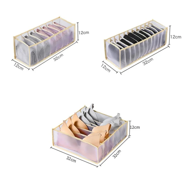 TBD0565574401A_1.webp 3 in 1 Underwear Drawer Storage Box Household Socks Folding Storage Box - Image 7
