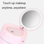 K005 Portable Hydrating LED Fill Light Makeup Mirror USB Mini Humidifier - Image 5