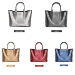 L5032 Large Capacity Messenger Women Bag Cowhide Commuter Tote Shoulder Bag - Image 2