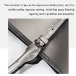 L5032 Large Capacity Messenger Women Bag Cowhide Commuter Tote Shoulder Bag - Image 9