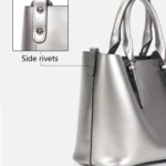 L5032 Large Capacity Messenger Women Bag Cowhide Commuter Tote Shoulder Bag - Image 10