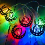 Eid Al-Fitr LED Star and Moon String Lights Ramadan Festival Decoration Lamp - Image 4