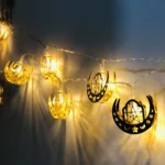 Eid Al-Fitr LED Star and Moon String Lights Ramadan Festival Decoration Lamp - Image 5