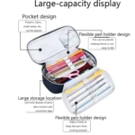 6559 Canvas Pencil Case Large Capacity Code Lock Portable Stationery Bag - Image 2