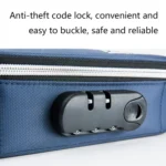 6559 Canvas Pencil Case Large Capacity Code Lock Portable Stationery Bag - Image 4