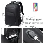 BANGE BG-1921 College Student Schoolbag Waterproof Business Computer Backpack with External USB Charging Port - Image 6