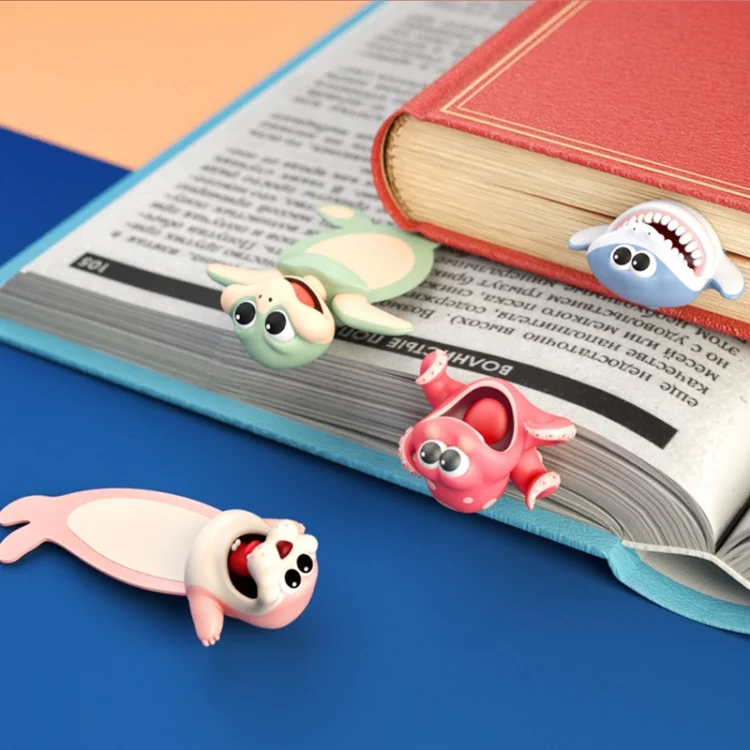 TBD0566559401_B2.webp JWMC009 PVC 3D Three-Dimensional Marine Animal Bookmark - Image 3