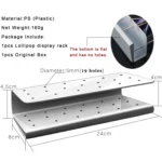S-Shaped 19-Hole Rectangular Lollipop Rack Display Stand Rack - Image 3