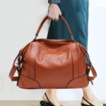 2P1006 Ladies Single-Shoulder Leather Messenger Bag - Image 7