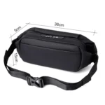 WEIXIER 8641 Men Running Waterproof Waist Bag Multifunctional Chest Bag Sports Leisure One-Shoulder Bag - Image 3