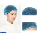 200 PCS Non-woven Disposable Pleated Anti Dust Hat Bath Caps For Spa Hair Salon Beauty - Image 5