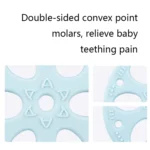 M010093 Silicone Lotus Root Tablets Baby Soothing Teether Children Molars Toys Maternal And Child Supplies, Colour: Beige With Lanyard - Image 3