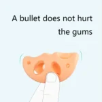 M010093 Silicone Lotus Root Tablets Baby Soothing Teether Children Molars Toys Maternal And Child Supplies, Colour: Beige With Lanyard - Image 4