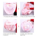 WZ-001 Multifunctional Cartoon Boat-shaped Children Folding Zipper Mosquito Net - Image 6