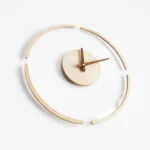 14 inch Transparent Floating Wall Clock Wooden Clocks Home Living Room Wall Decoration - Image 4