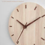 Solid Wooden Wall Clock Home Living Room Wall Clock Decorative Clock - Image 3