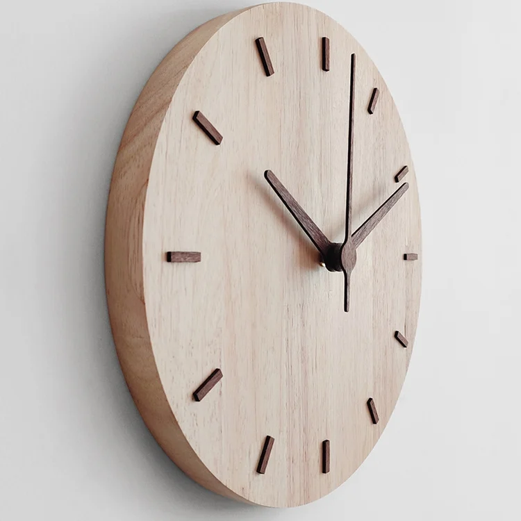 TBD05672089_3.webp Solid Wooden Wall Clock Home Living Room Wall Clock Decorative Clock - Image 4