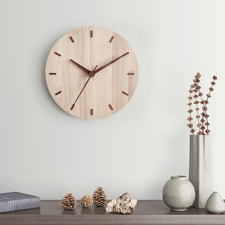 TBD05672089_5.webp Solid Wooden Wall Clock Home Living Room Wall Clock Decorative Clock - Image 6
