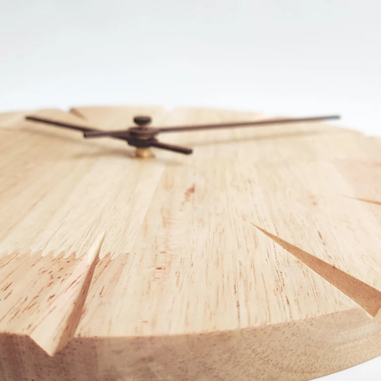 TBD05672090_4.webp 12 inch Solid Wooden Wall Clock Home Living Room Wall Clock Decorative Clock - Image 5
