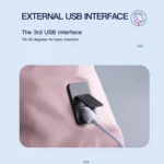 F3613W Large Capacity Sports Bag With USB Convenient Shoulder Bag - Image 8