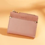 928010 Frosted All-Match Coin Purse Multi-Card Buckle Short Zipper Women Wallet - Image 8