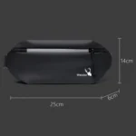 WEIXIER 9563 Men Outdoor Messenger Bag Multifunctional PU Large-Capacity Waist Bag - Image 3