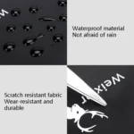 WEIXIER 9563 Men Outdoor Messenger Bag Multifunctional PU Large-Capacity Waist Bag - Image 5