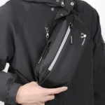 WEIXIER 9563 Men Outdoor Messenger Bag Multifunctional PU Large-Capacity Waist Bag - Image 9