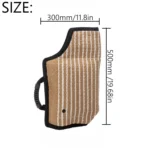 Dog Training Black-Edged Rough-Grained Jute Fluttering Sleeves Protector - Image 3