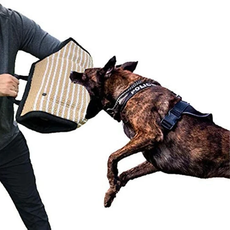 TBD05677469_5.webp Dog Training Black-Edged Rough-Grained Jute Fluttering Sleeves Protector - Image 6