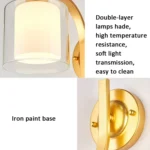 5W Warm Light Simple Bedroom Study Bedside Lamp LED Wall Lamp Creative Corridor Wall Lamp - Image 2