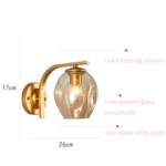 5W Warm Light Simple Bedroom Study Bedside Lamp LED Wall Lamp Creative Corridor Wall Lamp - Image 3