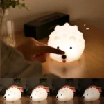 ZD-27 Cute Hedgehog Night Light Timer Dimming USB Bedside Lamp, Style: - Image 6