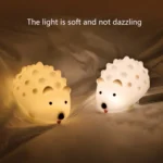ZD-27 Cute Hedgehog Night Light Timer Dimming USB Bedside Lamp, Style: - Image 7