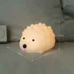 ZD-27 Cute Hedgehog Night Light Timer Dimming USB Bedside Lamp, Style: - Image 3