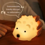 ZD-27 Cute Hedgehog Night Light Timer Dimming USB Bedside Lamp, Style: - Image 4