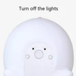 Cute Rabbit Pats Night Light Bedside Nursing Eye Protection Children Sleeping Silicone Lamp - Image 5