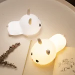 Cute Rabbit Pats Night Light Bedside Nursing Eye Protection Children Sleeping Silicone Lamp - Image 8