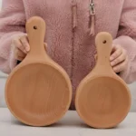 Instant Noodle Bowl Wooden Kimchi Bowl Fruit Salad Wooden Bowl With Handle - Image 2