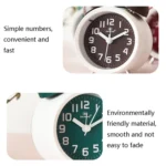 6016 Simple Bell Small Alarm Clock Students Learning Bedside Clock With Night Light - Image 5