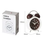 6016 Simple Bell Small Alarm Clock Students Learning Bedside Clock With Night Light - Image 7