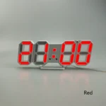 6609 3D Stereo LED Alarm Clock Living Room 3D Wall Clock - Image 10