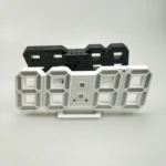 6609 3D Stereo LED Alarm Clock Living Room 3D Wall Clock - Image 2