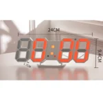 6609 3D Stereo LED Alarm Clock Living Room 3D Wall Clock - Image 8