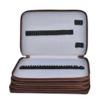 200 Hole Art Painting Pen Storage Bag Large-Capacity Crocodile Pattern PU Pencil Bag - Image 3