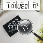 Large Screen LED Clock Bedside Multifunctional Electronic Alarm Clock - Image 8